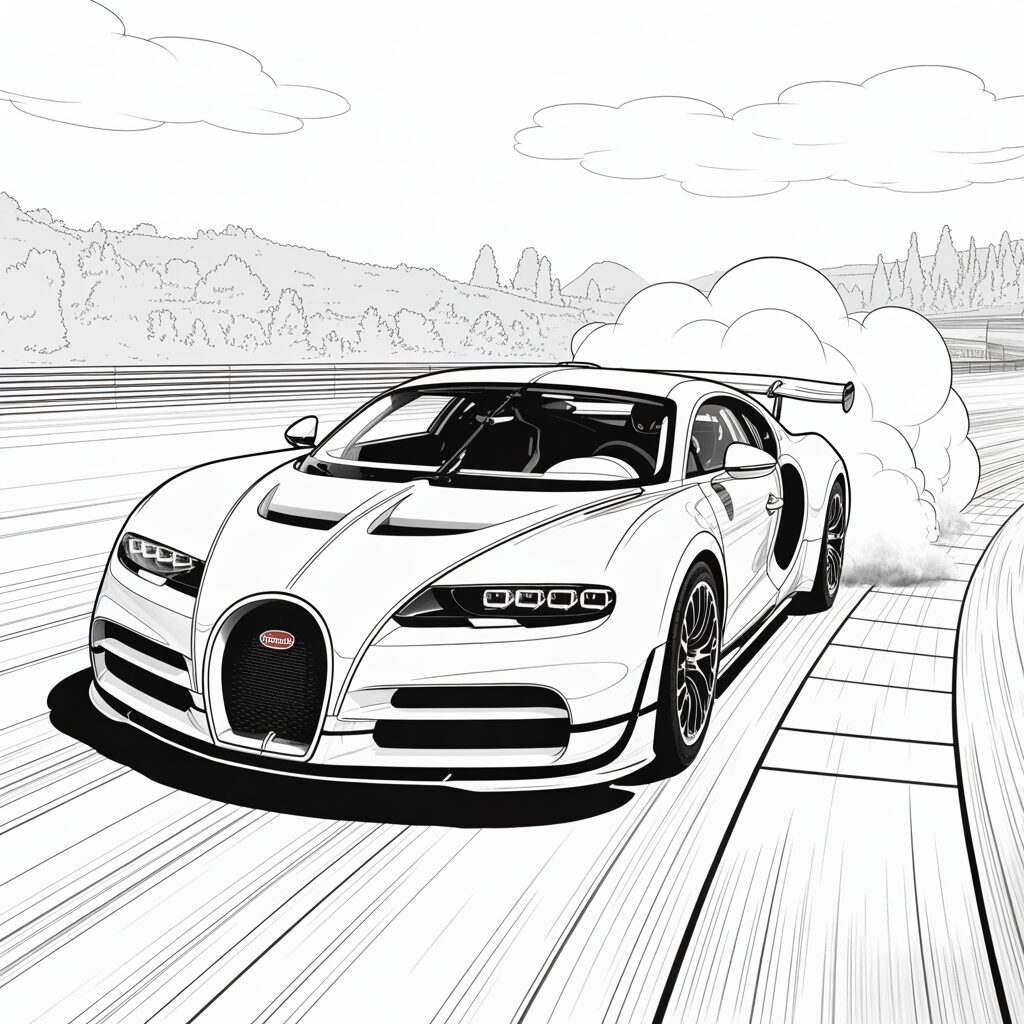 bugatti chiron boyama