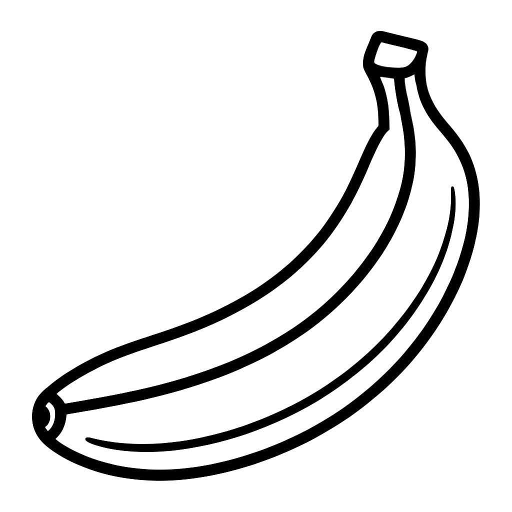 desenhos para colorir banana