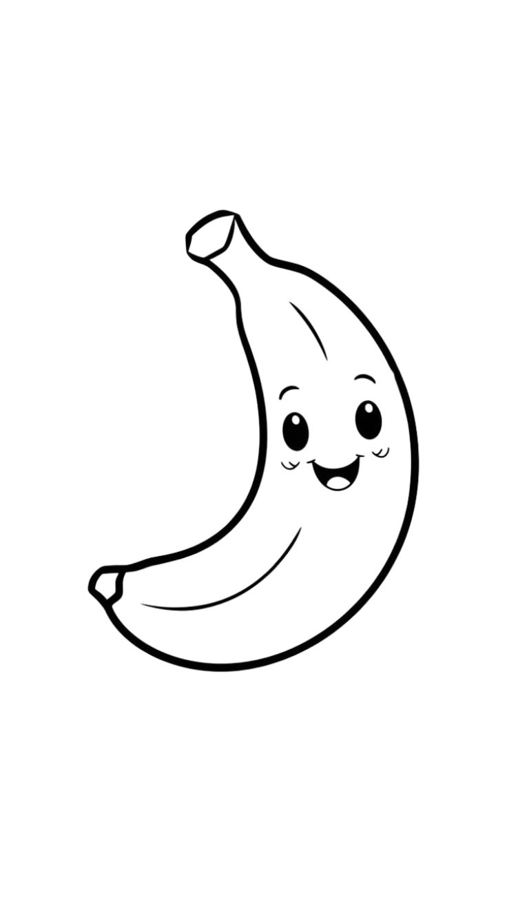 imagens de bananas para colorir
