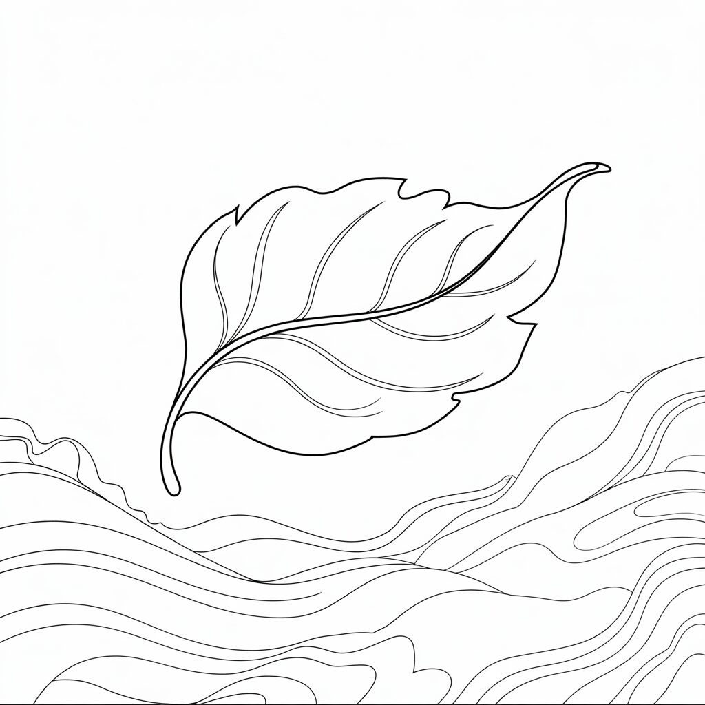 folhas de arvores para colorir