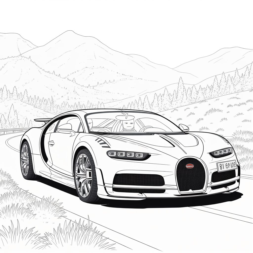 bugatti chiron boyama sayfası