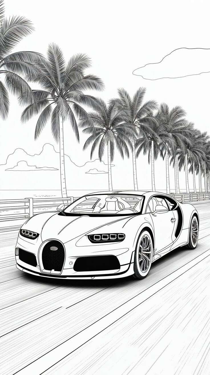 araba bugatti boyama