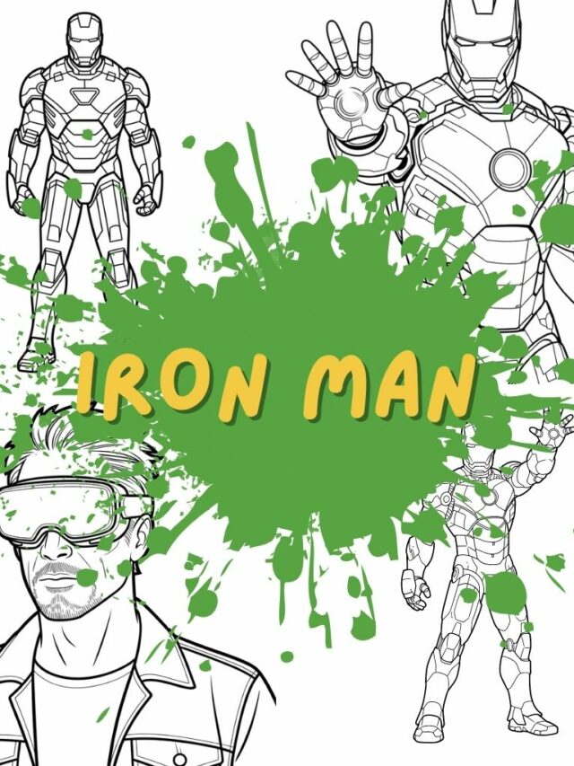Iron Man kleurplaat