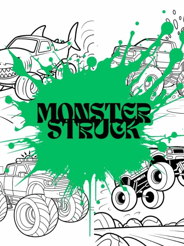 Kleurplaat Monstertruck