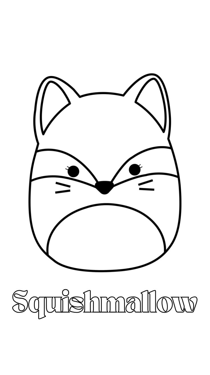 squishmallow para imprimir e colorir