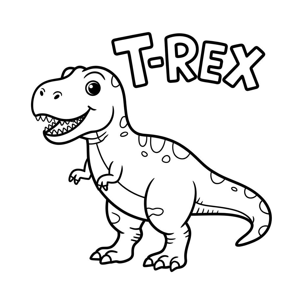 t rex desenho para colorir