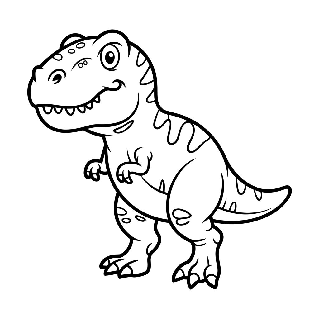 t-rex para colorir