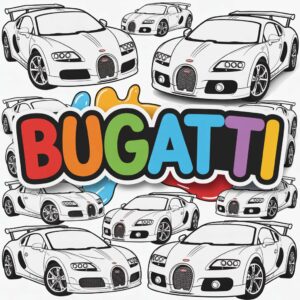 Bugatti para colorir