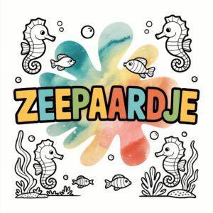 Cavalo Marinho para Colorir