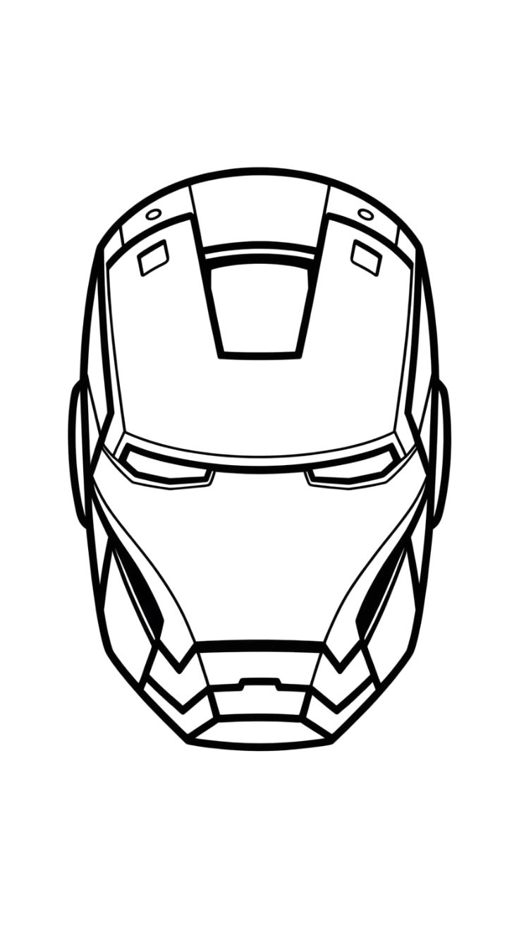 desenho para colorir do homem de ferro