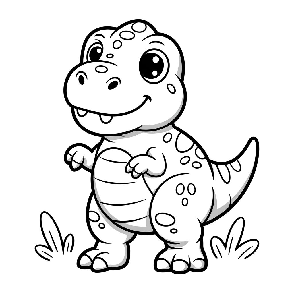 desenho para colorir t rex