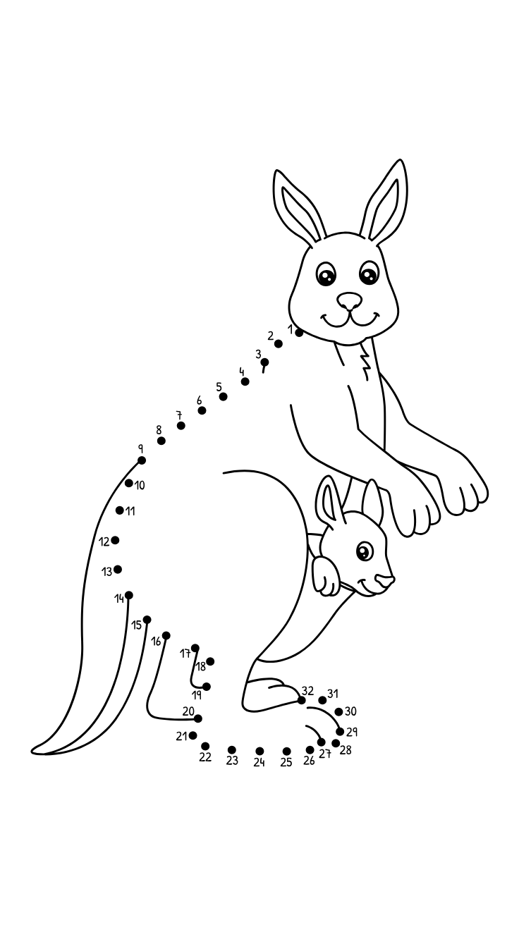 atividade de colorir o canguru