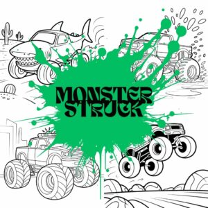 Monster Truck Para Colorir