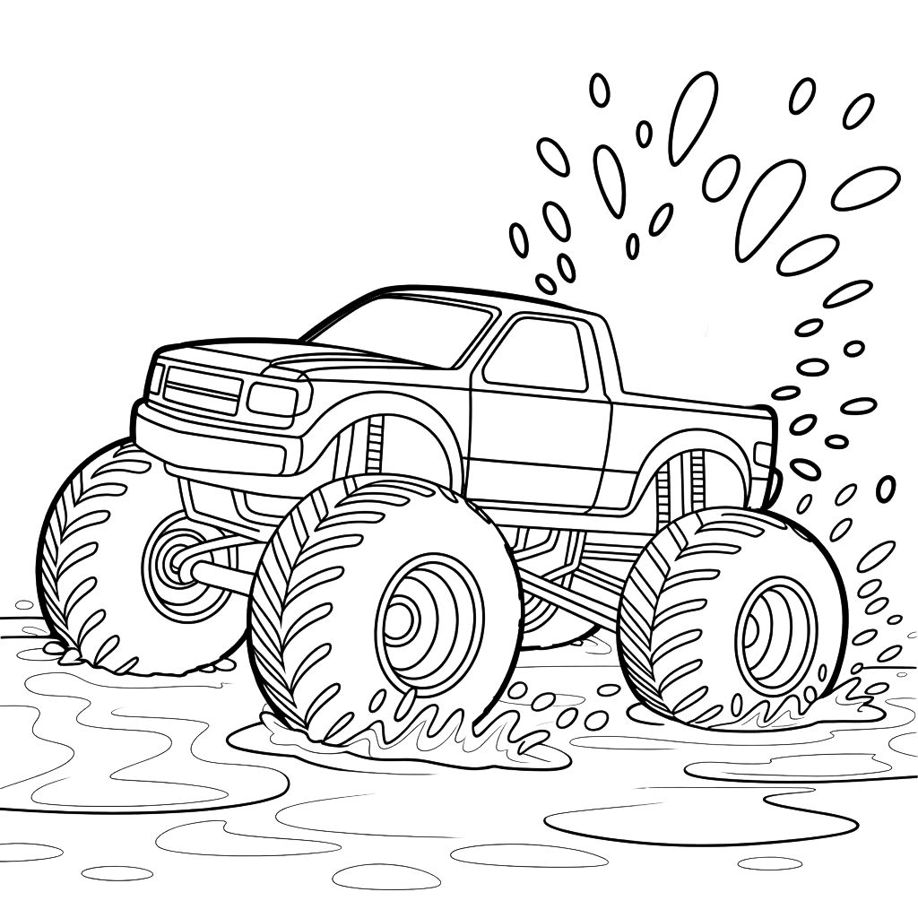 desenhos para colorir monster truck