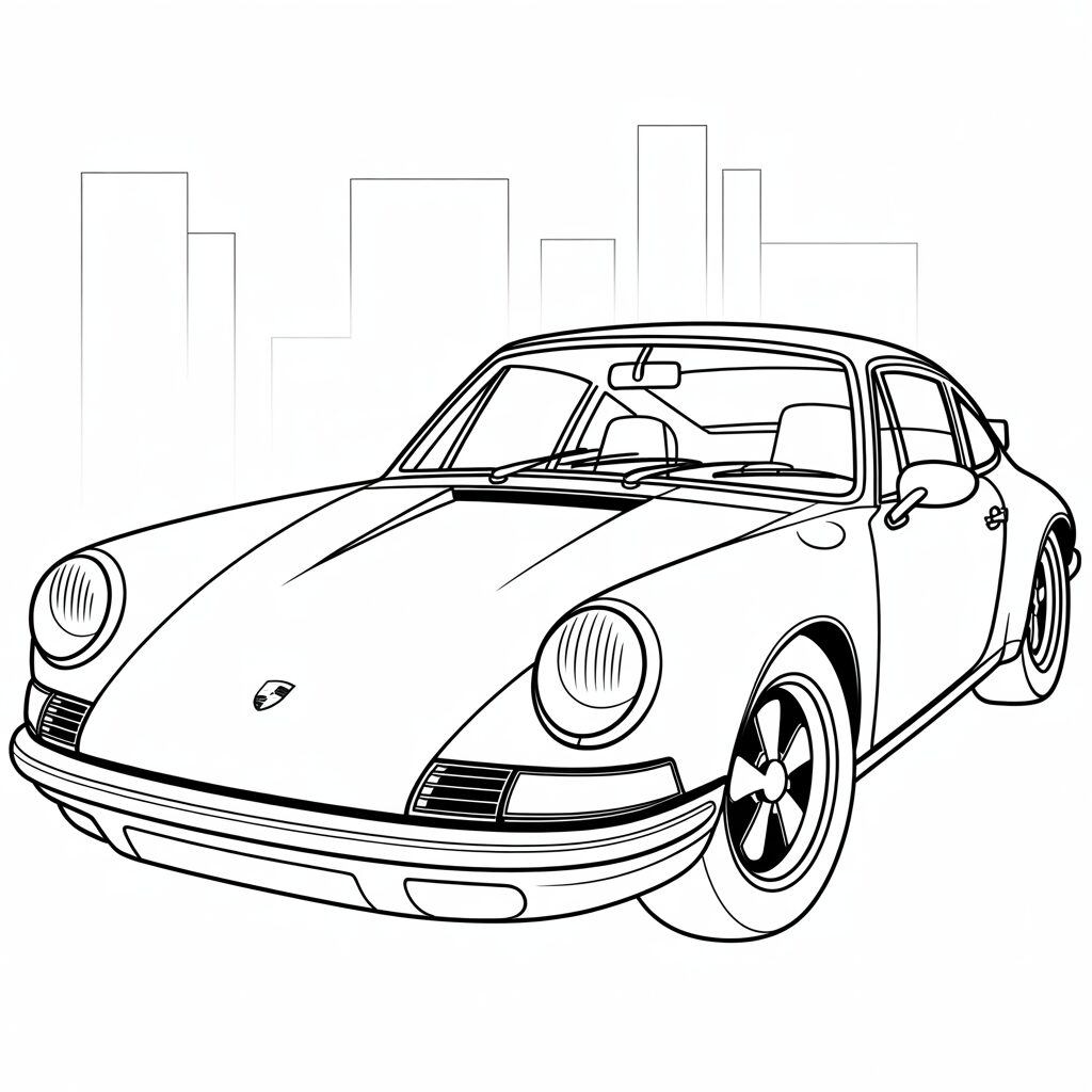 coloring porsche