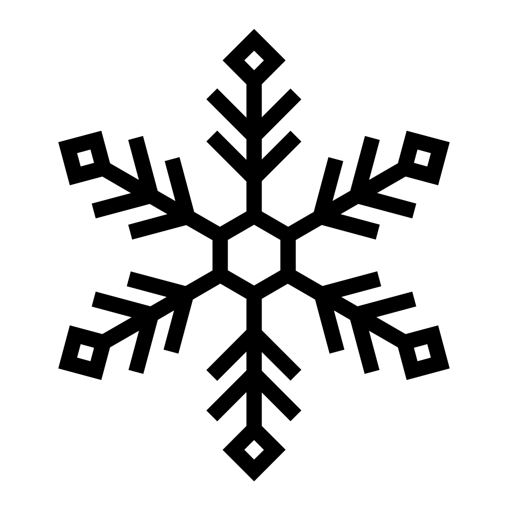 bordas coloridas floco de neve