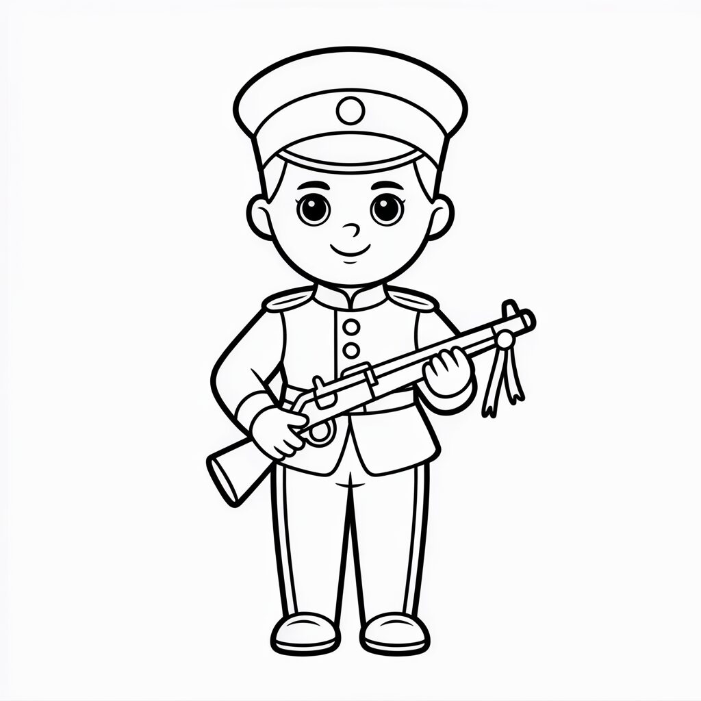 dia do soldado desenho para colorir