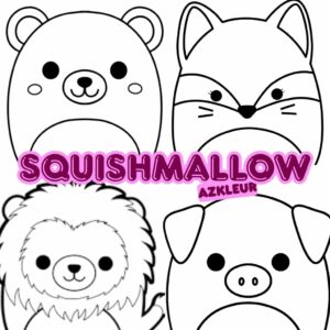 Squishmallow Para Colorir
