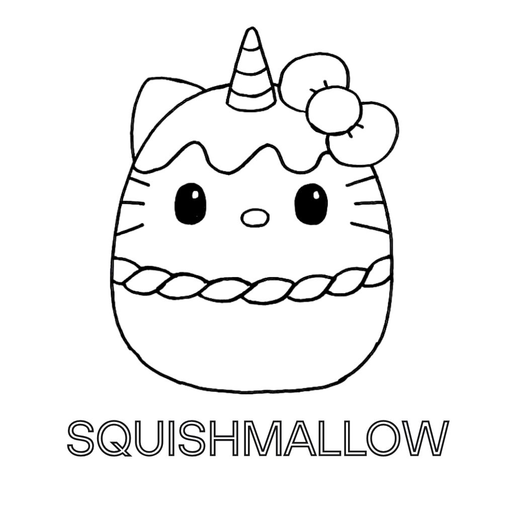 desenho squishmallow para colorir