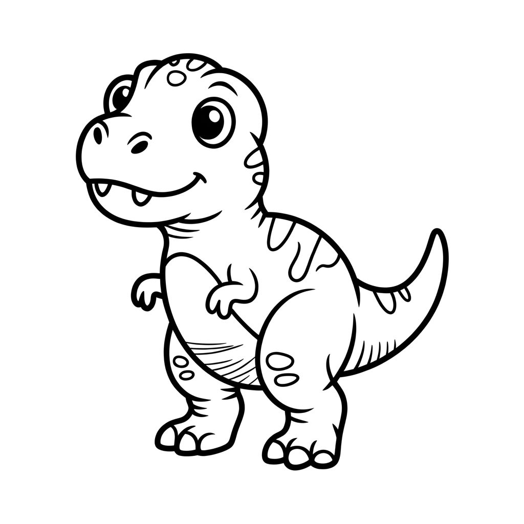desenho t rex para colorir