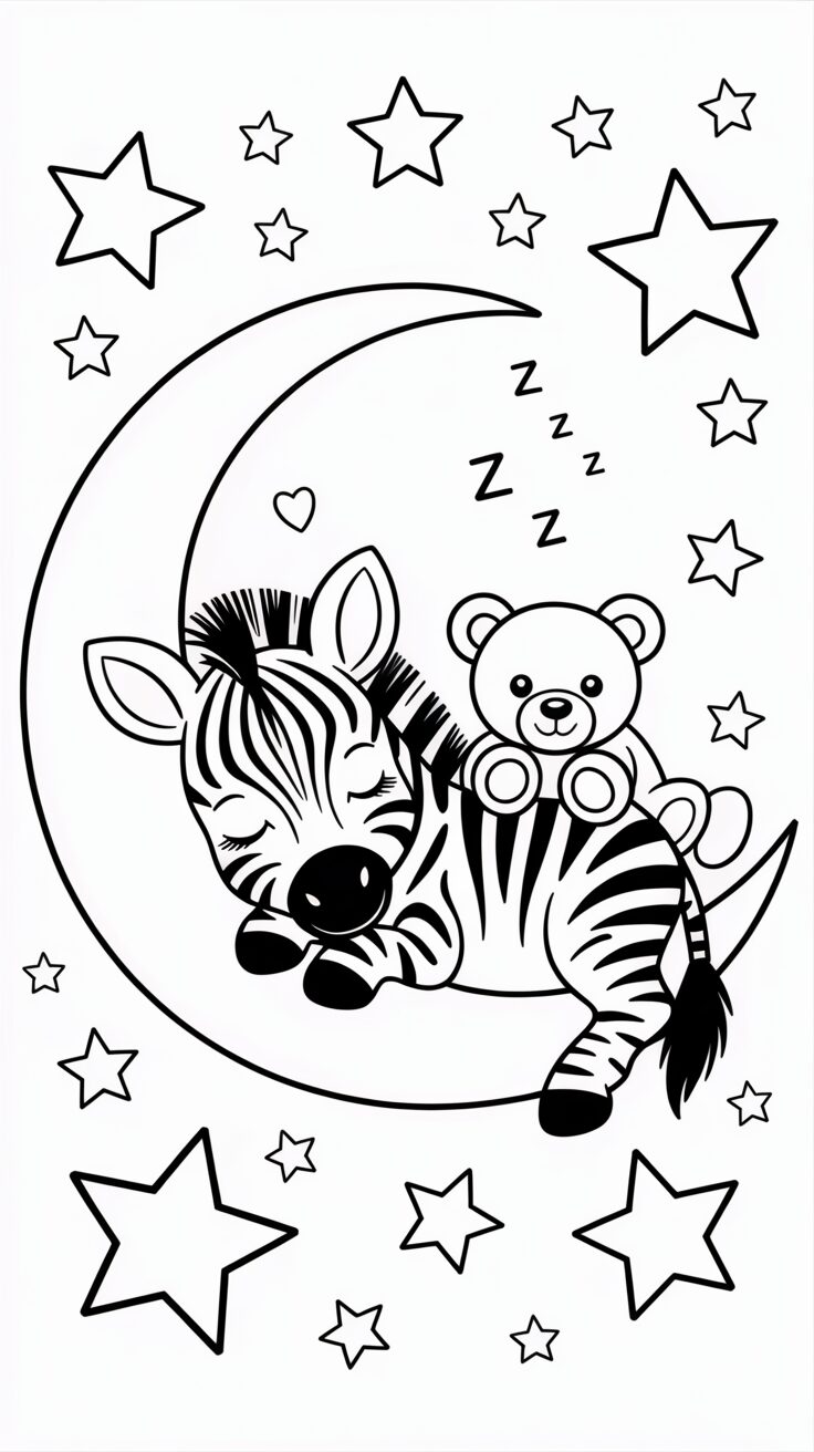 desenho de zebra para colorir