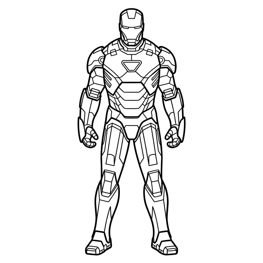 desenhos para colorir do homem de ferro