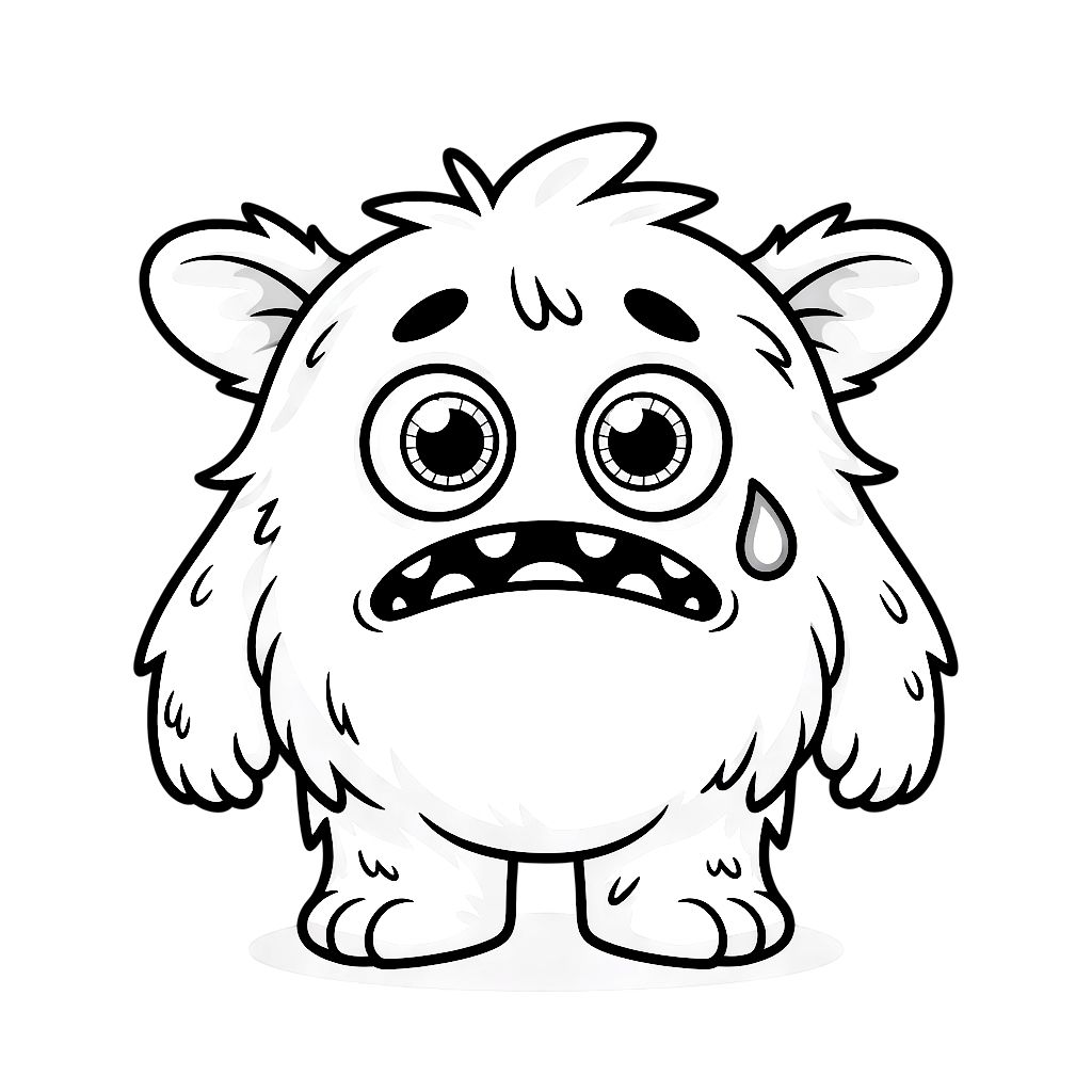 monstro para colorir