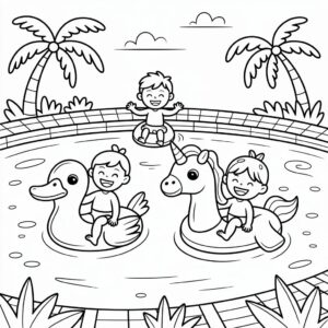 desenhos de praia para colorir