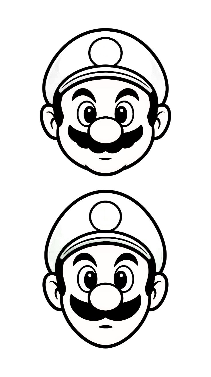 desenhos para colorir mario e luigi