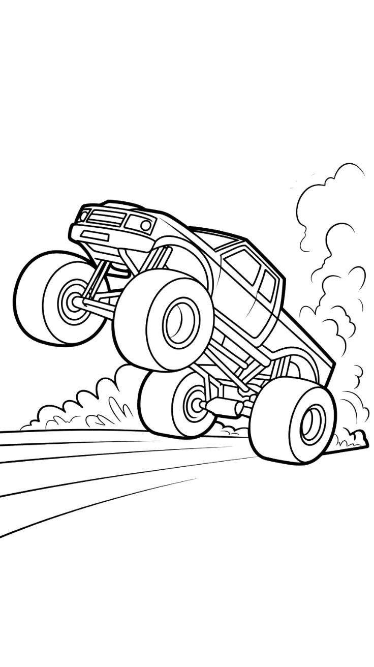 Desenhos de Monster Truck para colorir