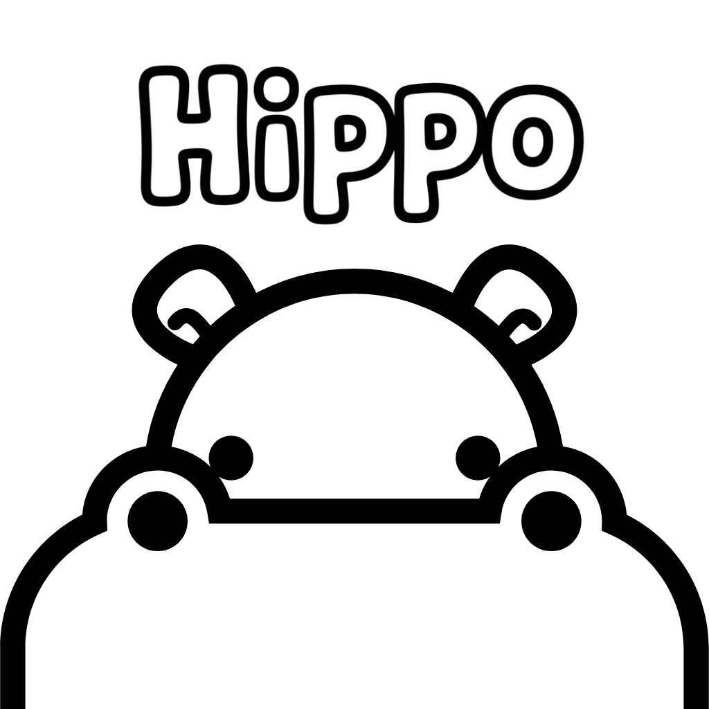 desenho de hipopótamo para colorir