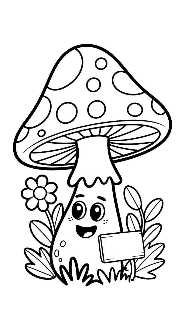 desenho para colorir cogumelo do mario