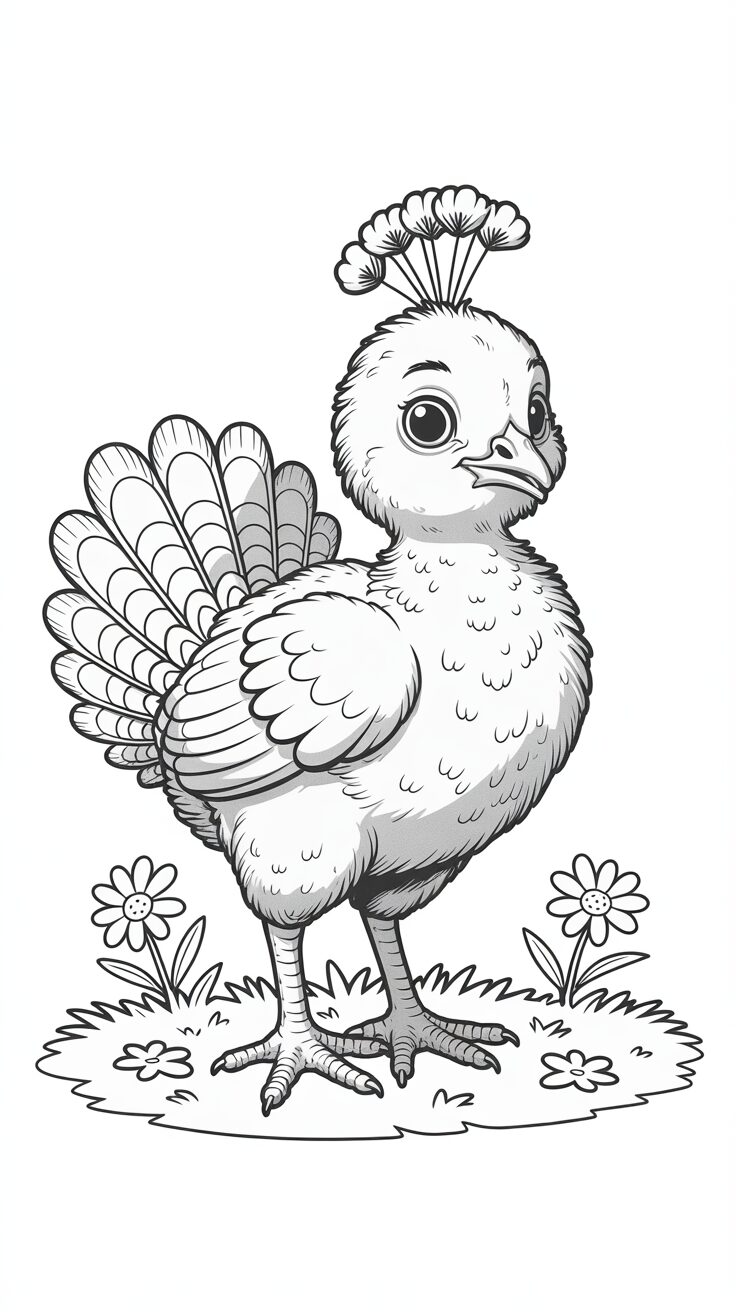 pavão para colorir e imprimir