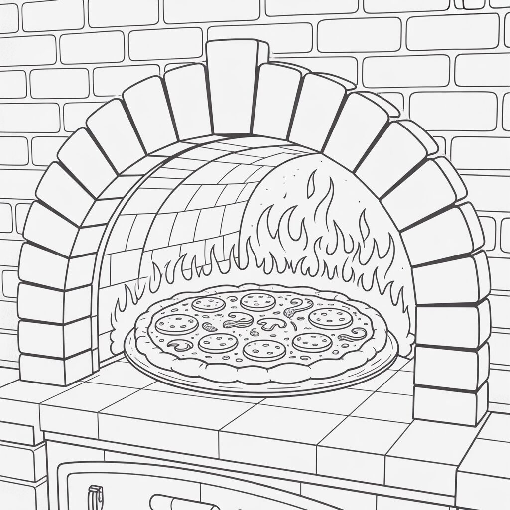 pizza para colorir e imprimir