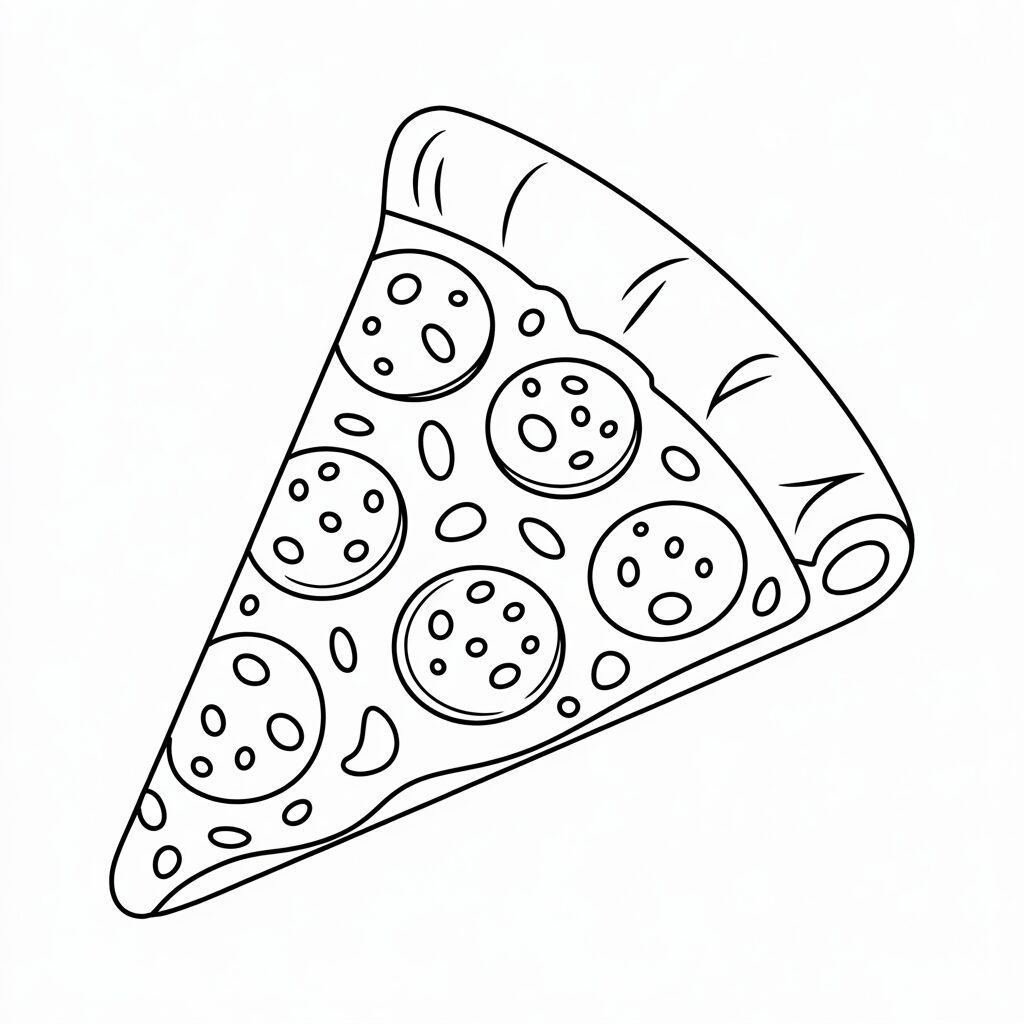 desenhos para colorir pizza
