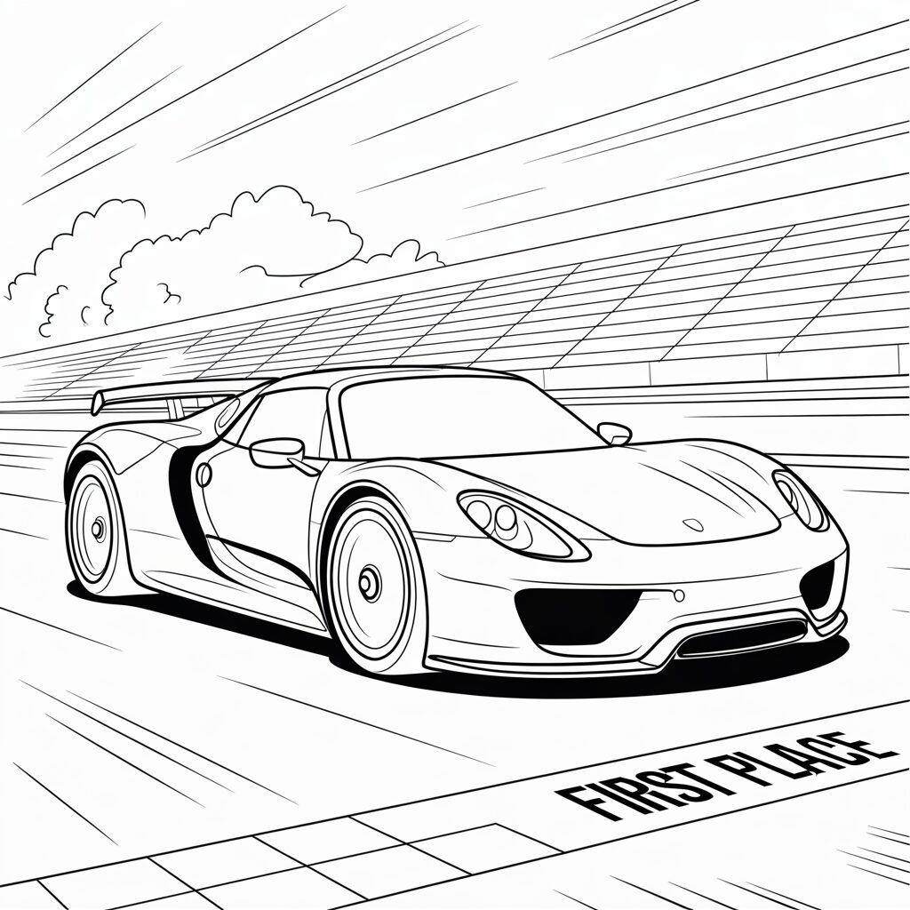 porsche 911 coloring pages