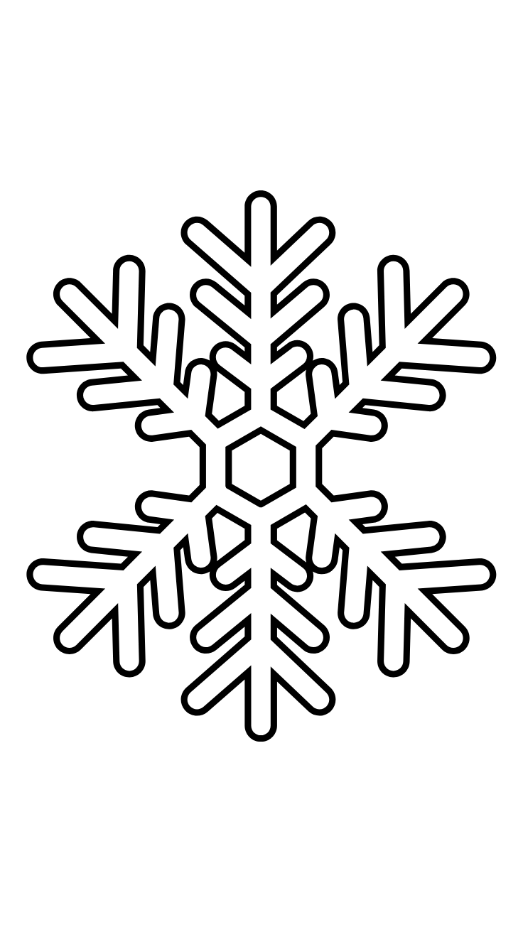 cascata flocos de neve colorido