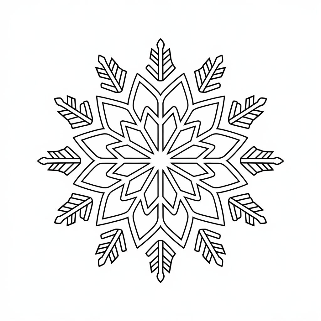 desenhos para colorir flocos de neve