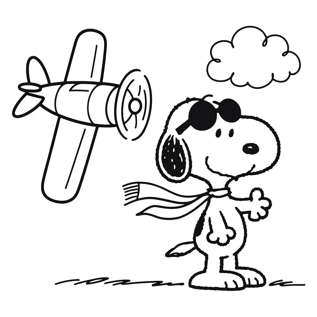 Snoopy para colorir