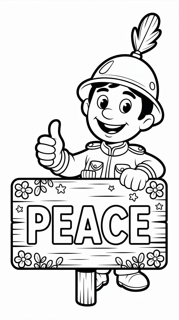 desenhos de soldado para colorir