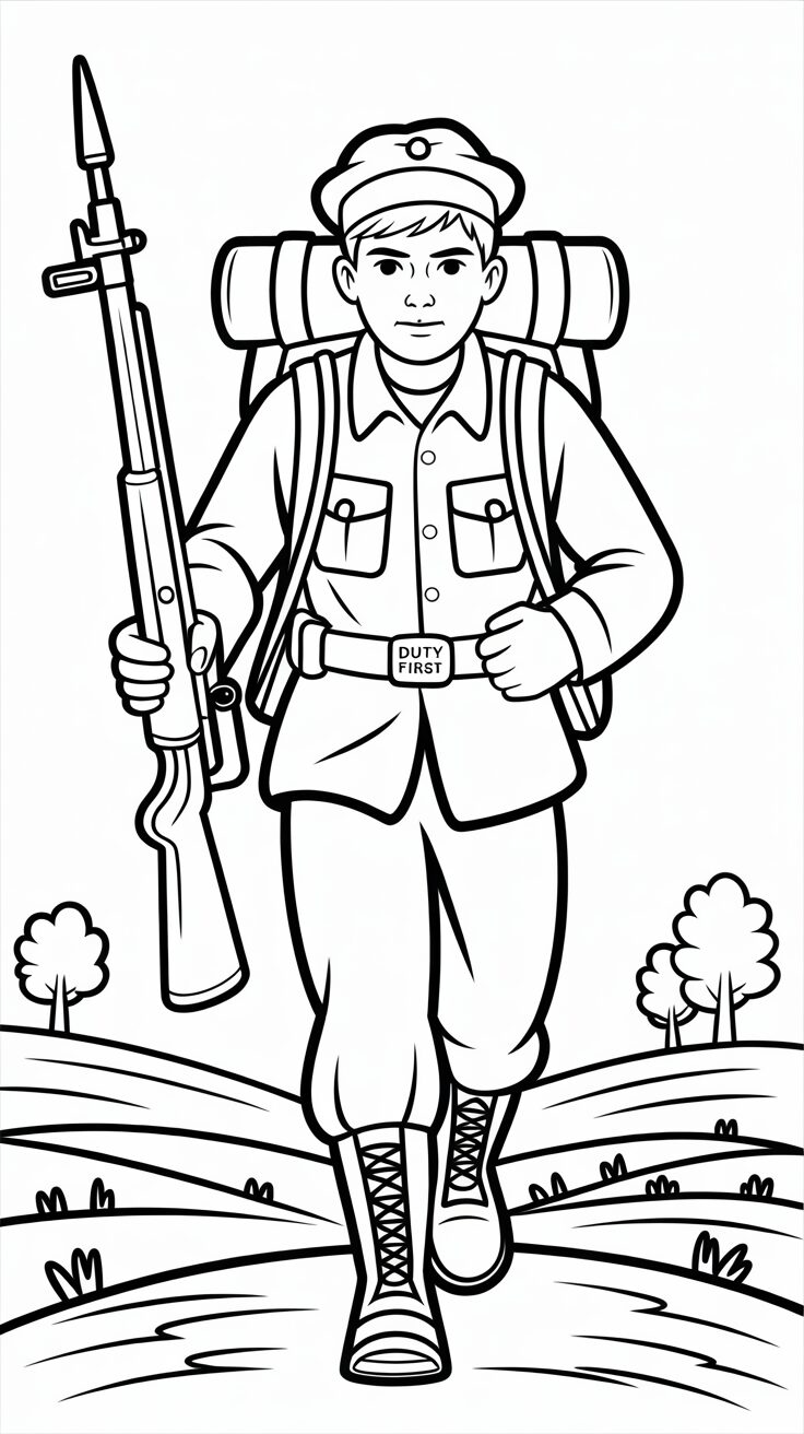 soldado para colorir e imprimir