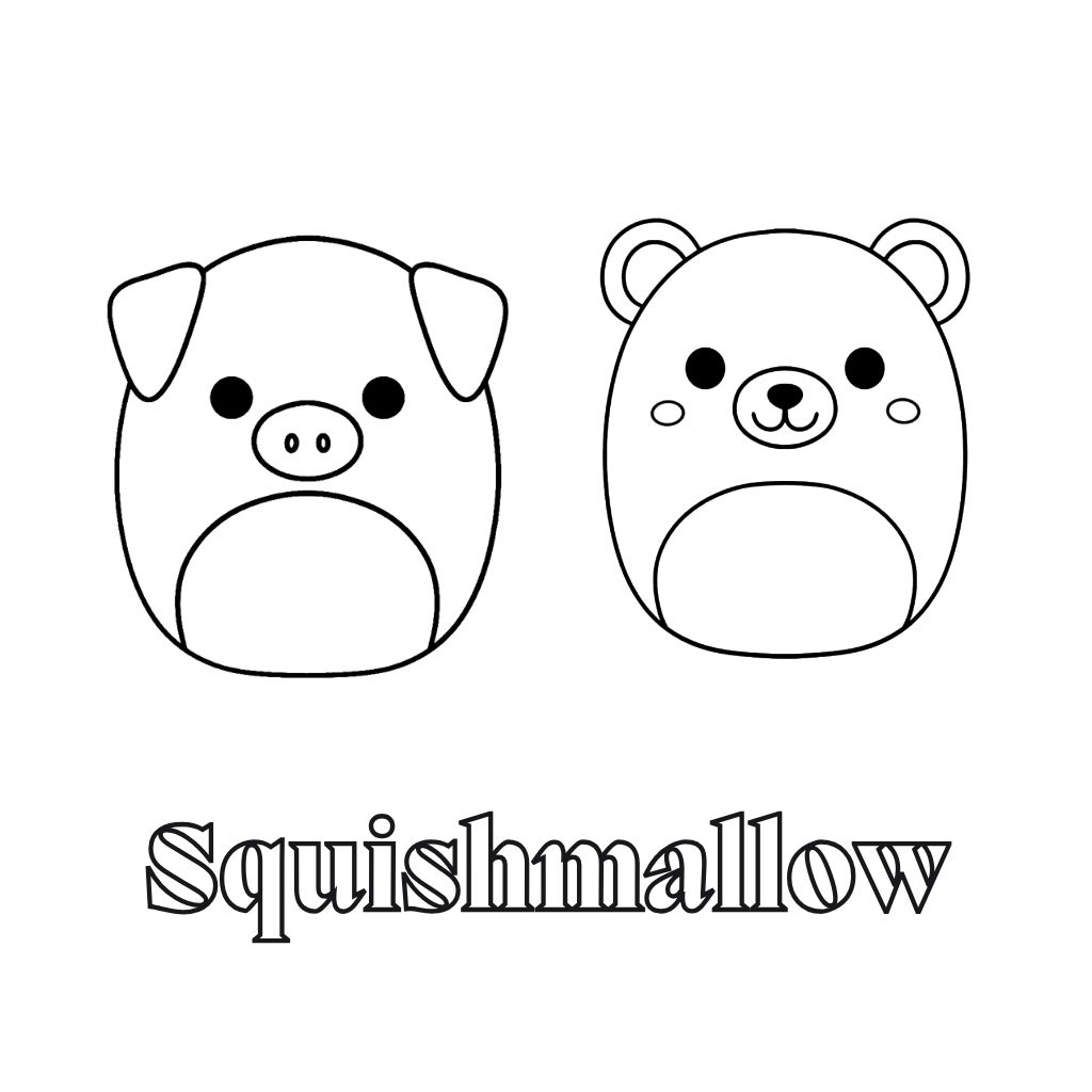 squishmallows para colorir
