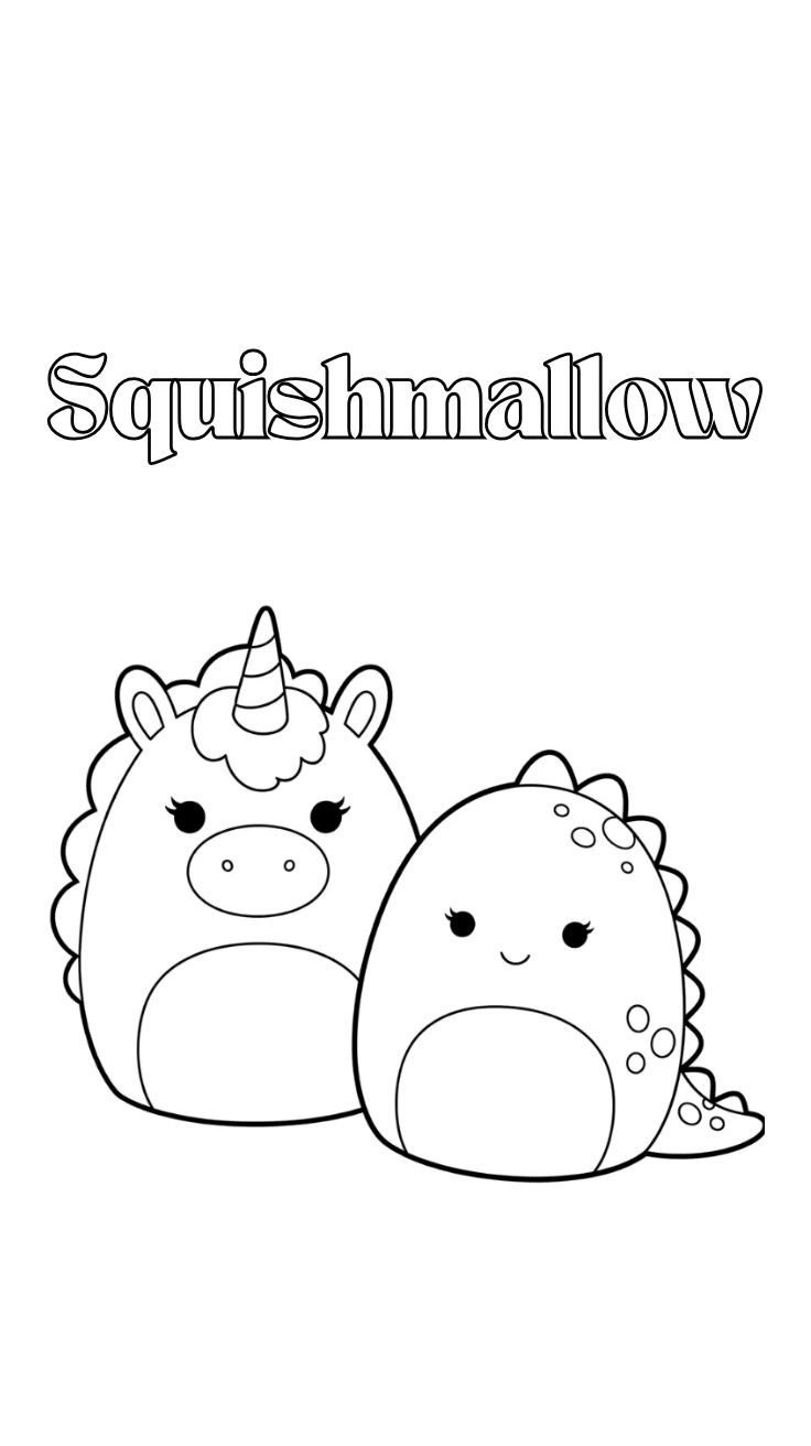 desenhos para colorir squishmallows