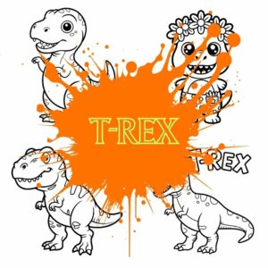 T rex Para Colorir