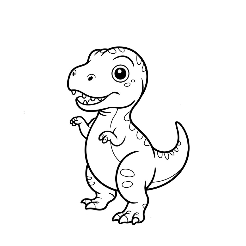 desenho para colorir dinossauro t rex
