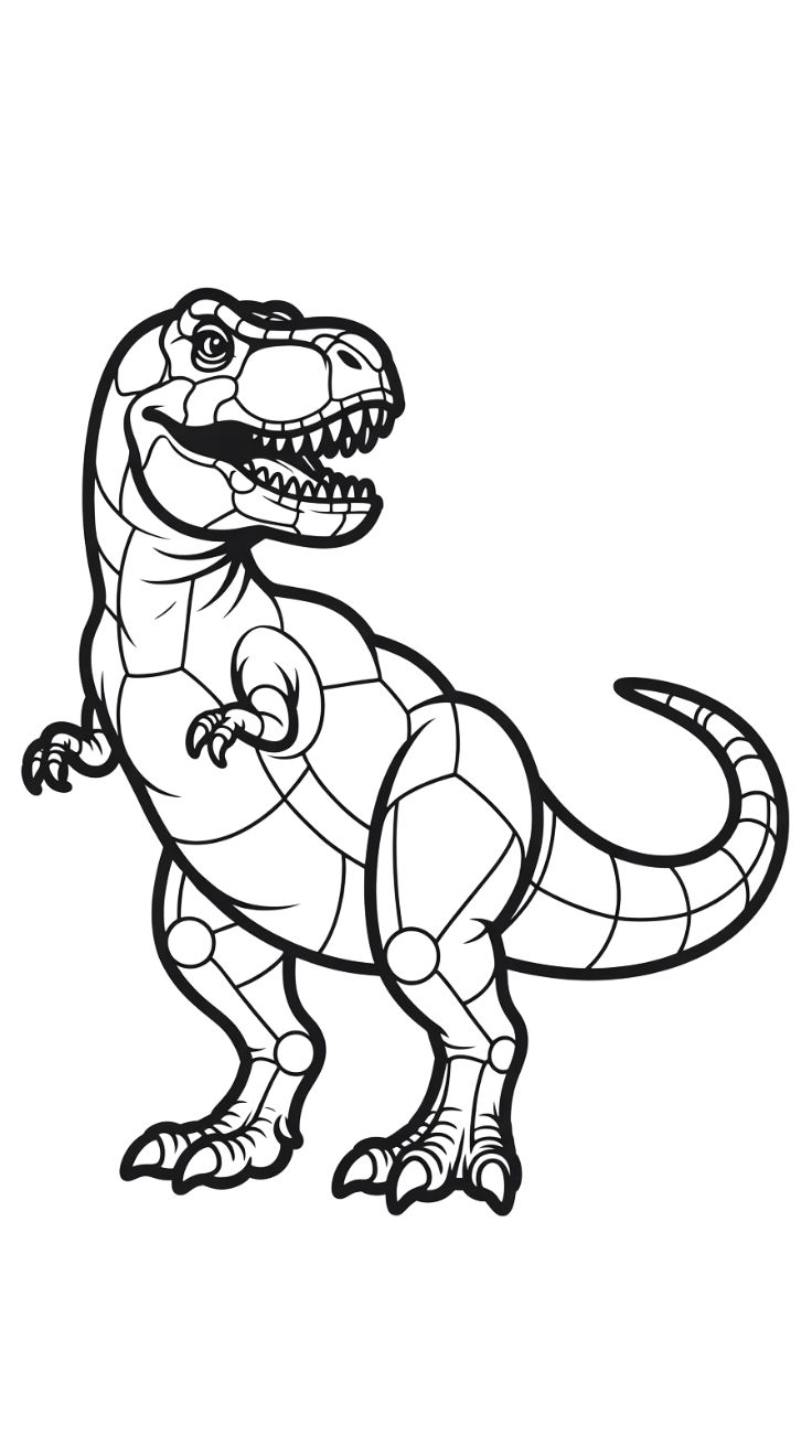 desenho do t rex para colorir