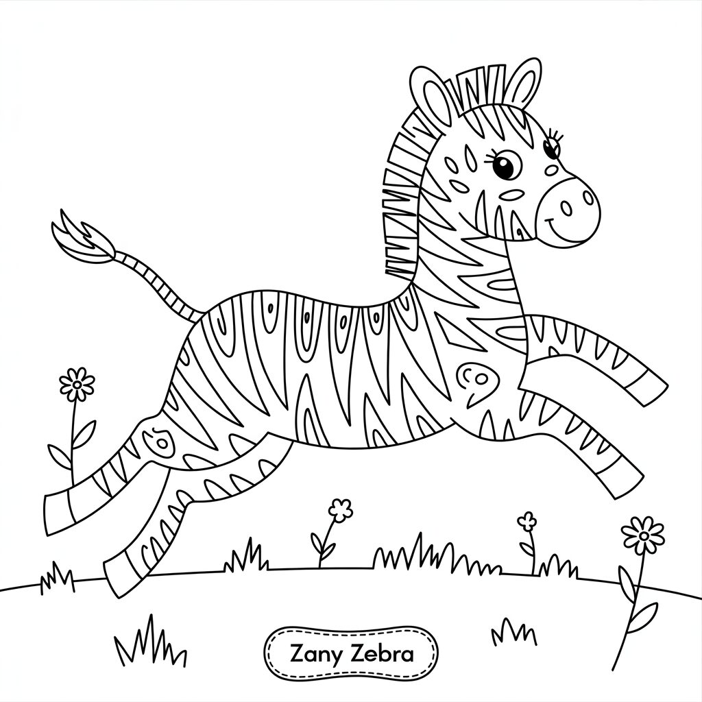 desenhos para colorir zebra