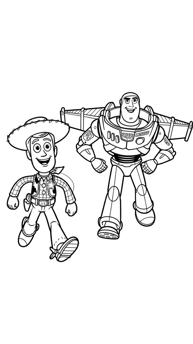 fotos do toy story para colorir