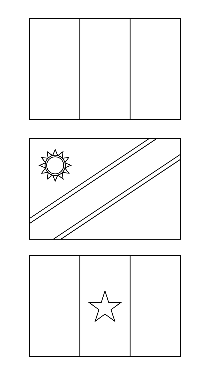 bandeira festa junina para colorir