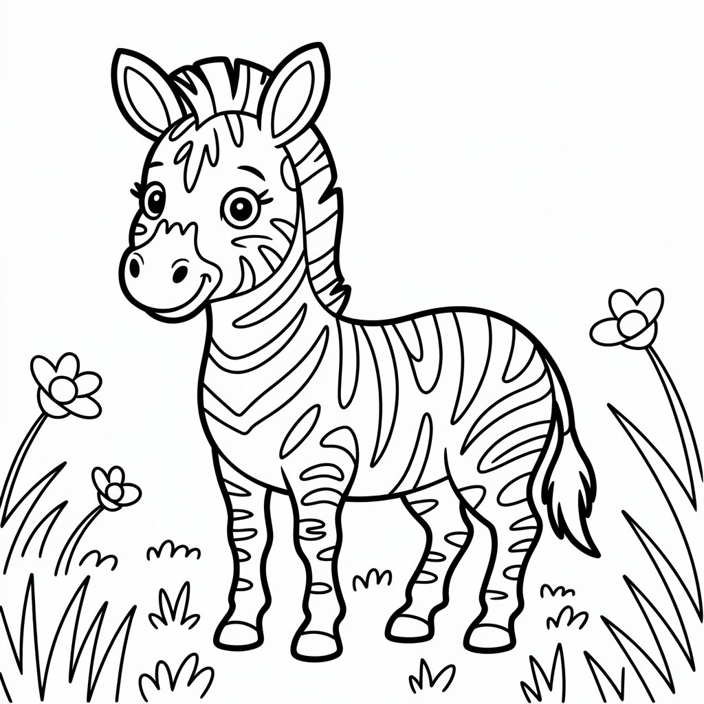desenhos de zebra para colorir